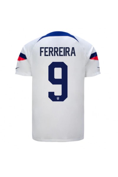 Yhdysvallat Jesus Ferreira #9 Jalkapallovaatteet Kotipaita MM-kisat 2022 Lyhythihainen